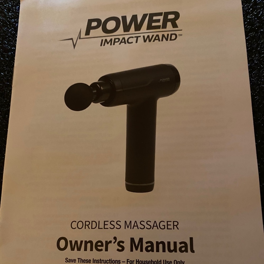 NIB Power Impact Wand Cordless Massager